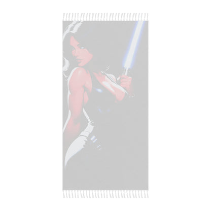 "Fiery Force: A Jedi's Quest for Balance" - Towel - Boho Beach Towel