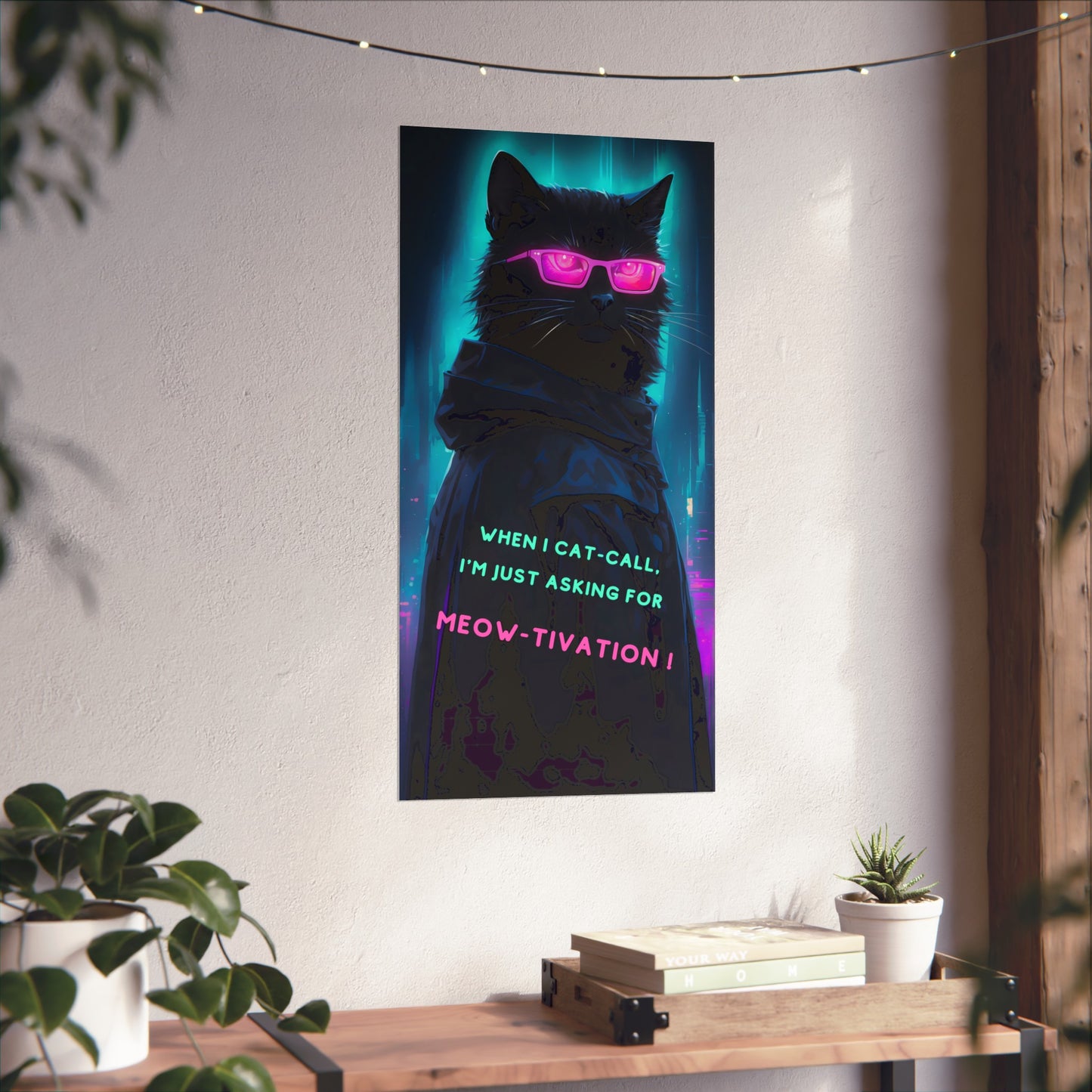 Midnight Chic: Cat art with attitude