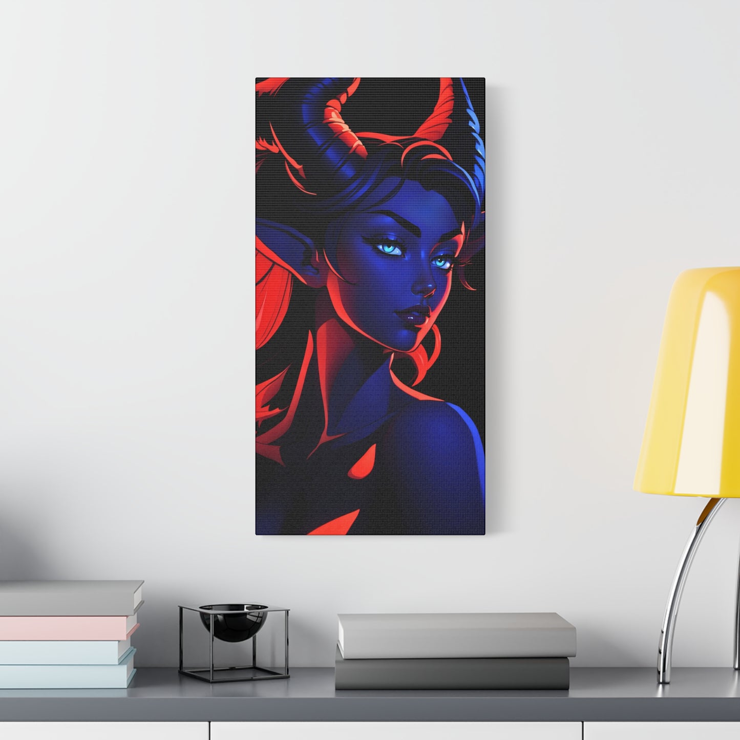 Tantalizing Duality: Tiefling in Blue and Red