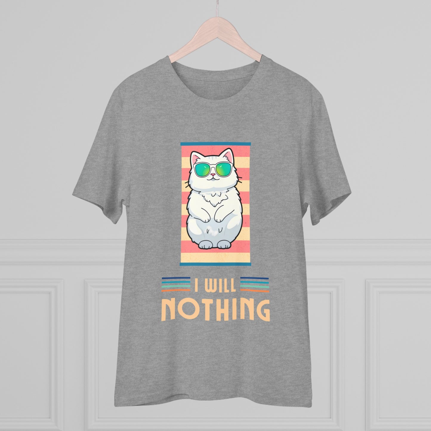 The Zen of Inaction: A Cat's Serene Slumber - T-shirt - Unisex