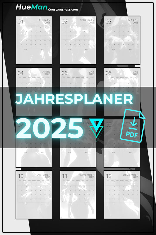 Jahresplaner 2025 | Black Lady | POSTER | PDF